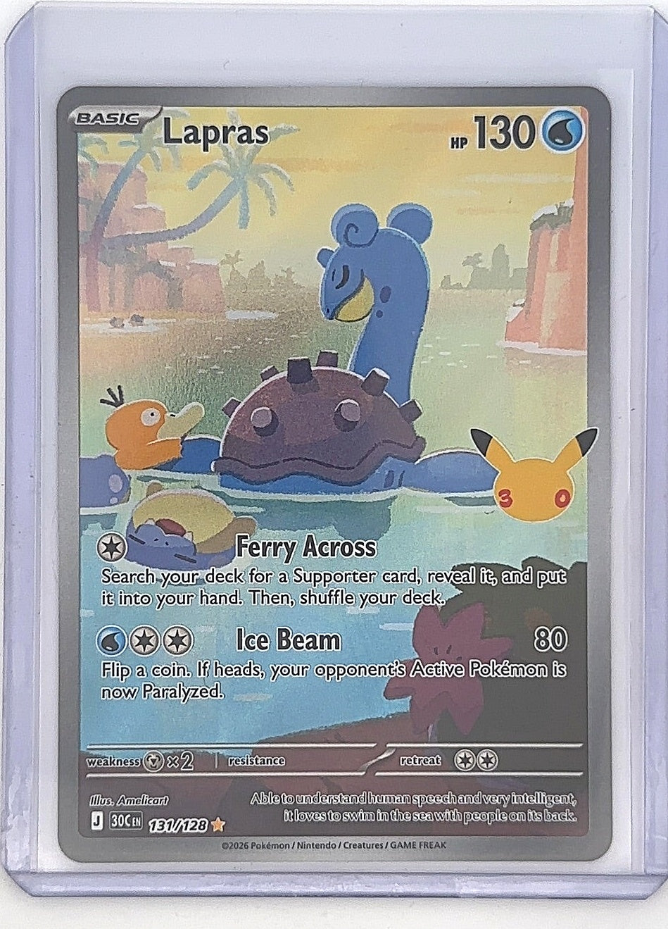Lapras - 131/128 #131/128 — front