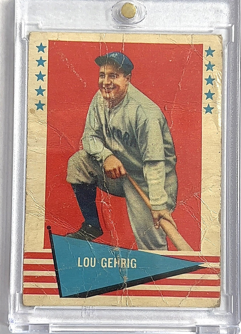 1961 Fleer Lou Gehrig #31 — front