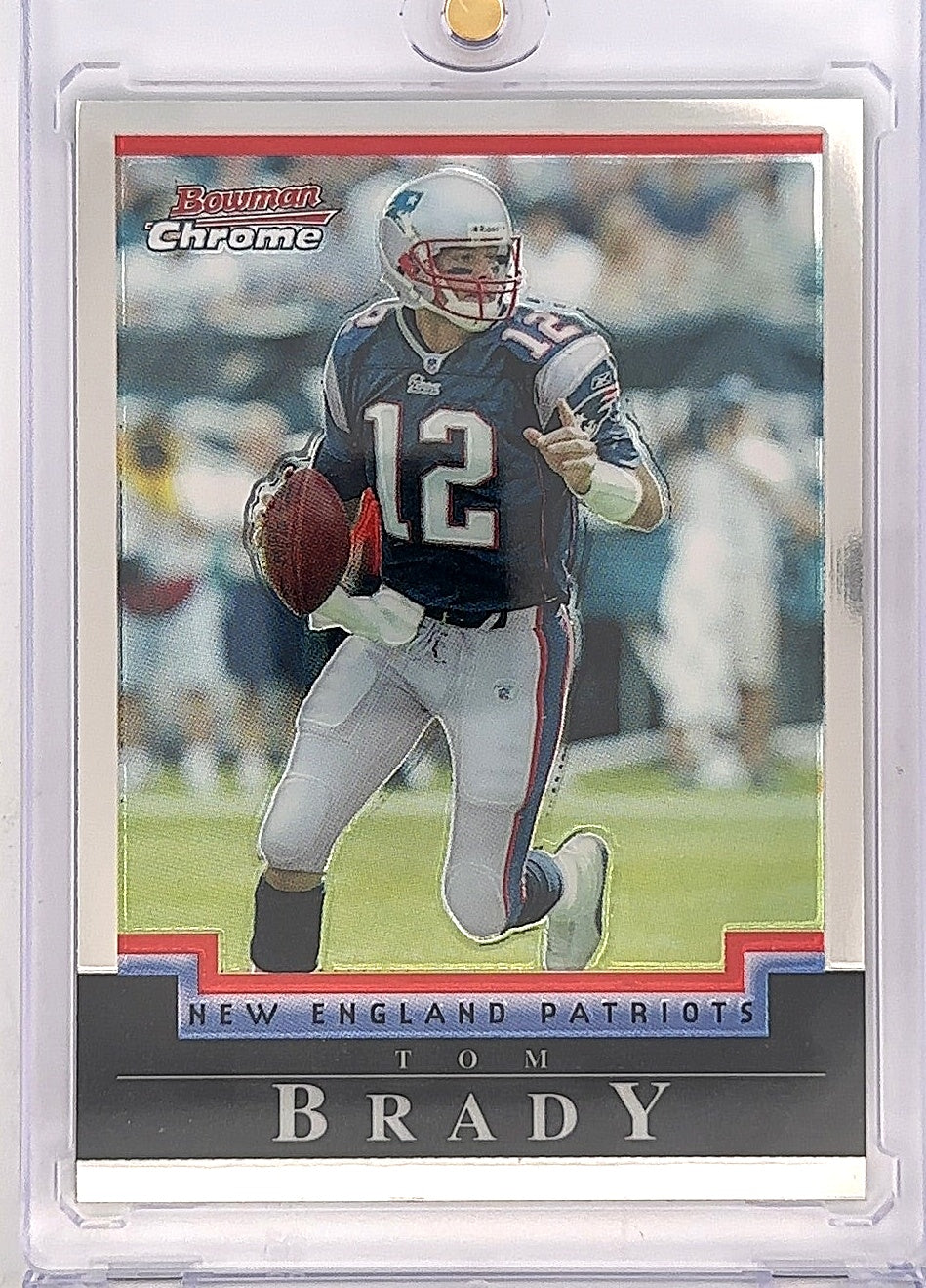 2004 Bowman Chrome Tom Brady #106 — front