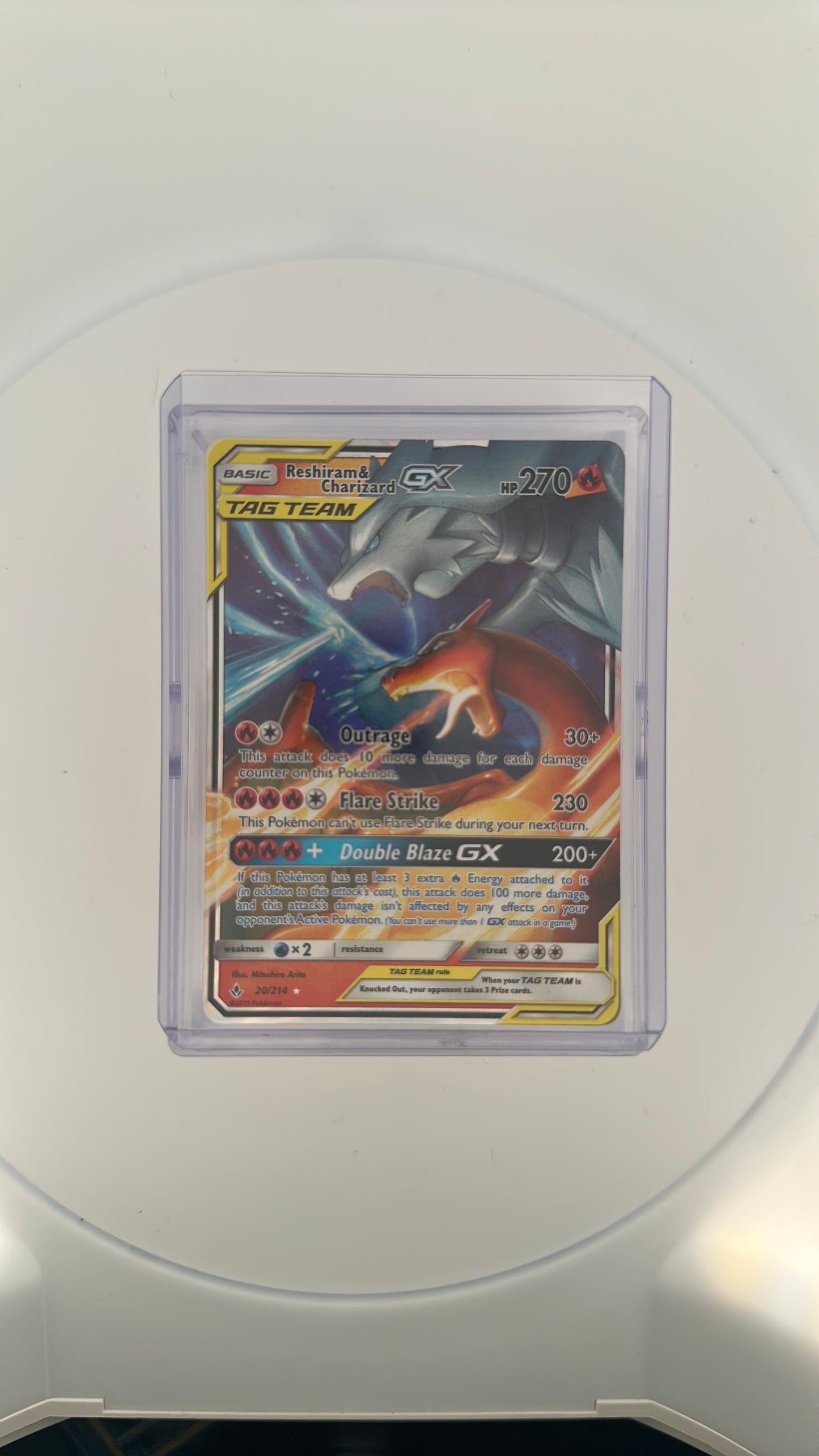 Reshiram & Charizard GX SM - Unbroken Bonds #20/214 — front