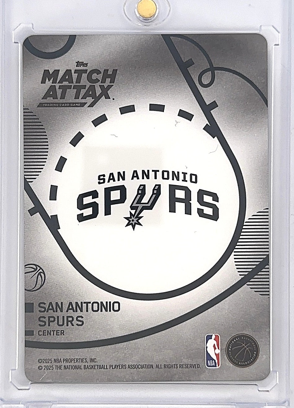 2025 Topps Match Attax In Motion Victor Wembanyama #KI-VW — back