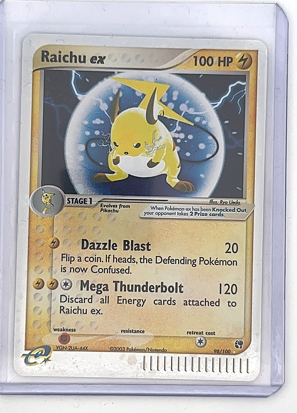 Raichu ex #98/100 — front