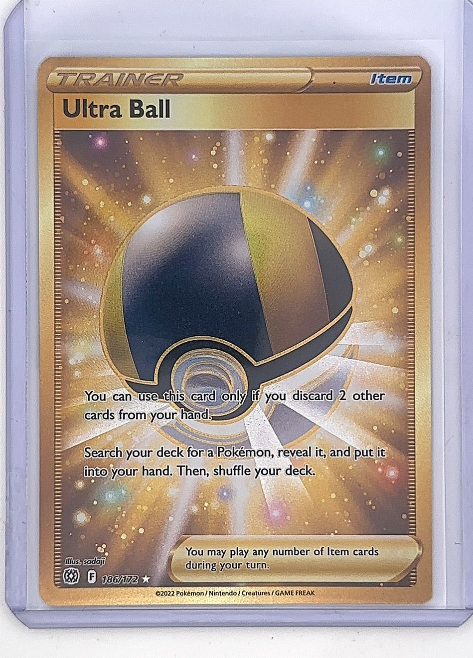 Ultra Ball (Secret) #186/172 — front