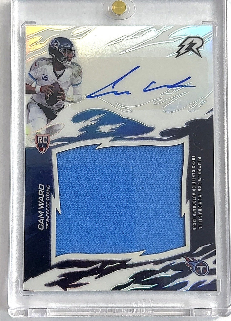 2025 Topps Resurgence Rookie Relic Signature Cam Ward #RRS-CW — front