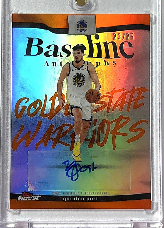 2025 Topps Finest Baseline Autographs Quinten Post /25 #BA-QP AUTO — front
