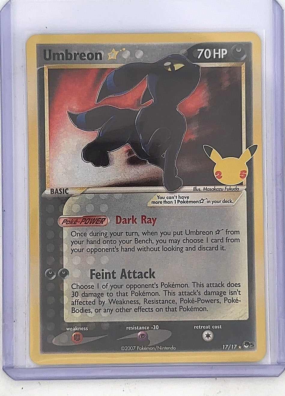 Umbreon Star #17/17 — front