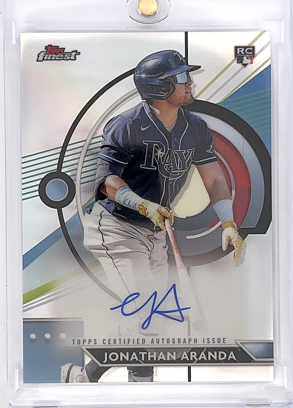 2026 Topps Finest Autograph Jonathan Aranda [Refractor] #FA-JA — front