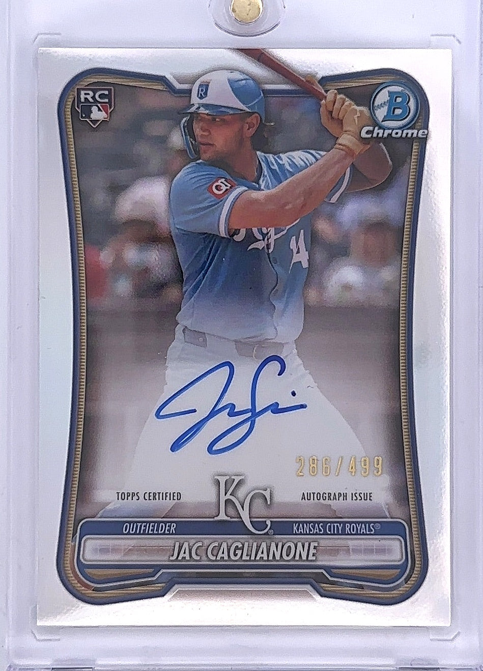 2026 Bowman Chrome Rookie Autograph Jac Caglianone [Refractor] #CRA-CAG — front