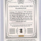 Stephen Strasburg Treasured Material National Treasures 15/25 — back