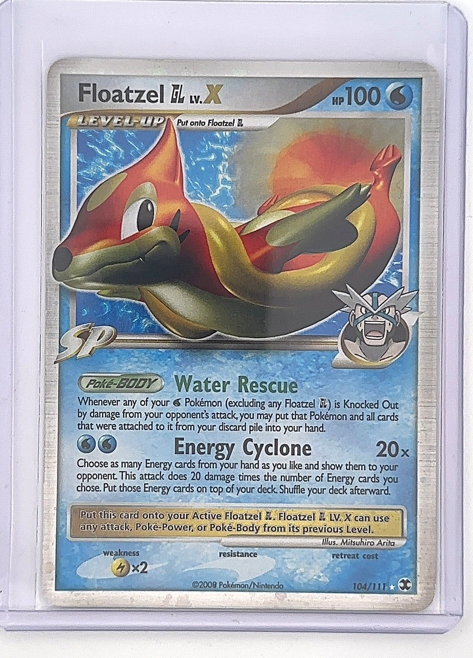 Floatzel GL Lv.X #104/111 — front