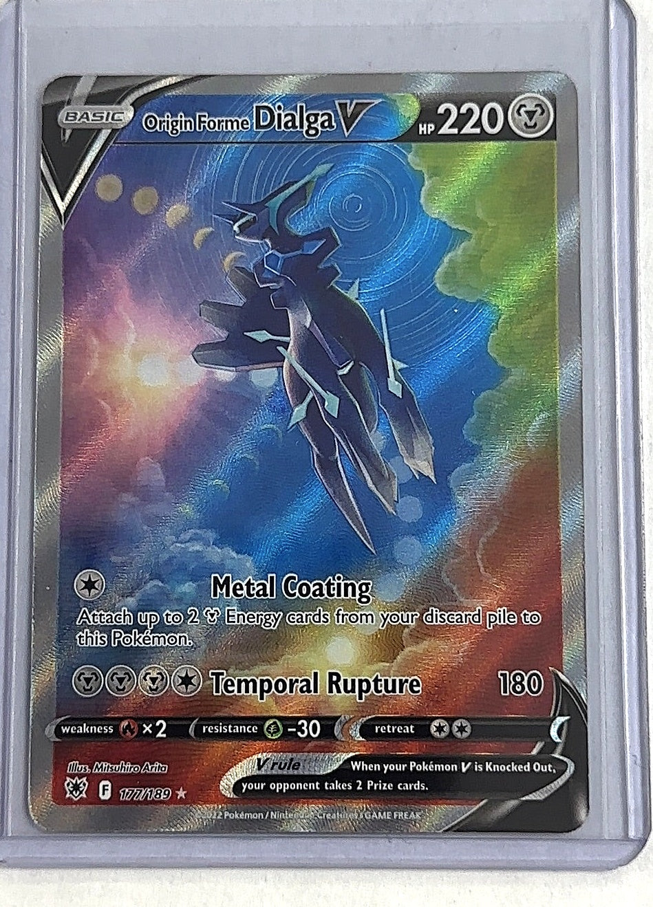 Origin Forme Dialga V (Alternate Full Art) #177/189 — front