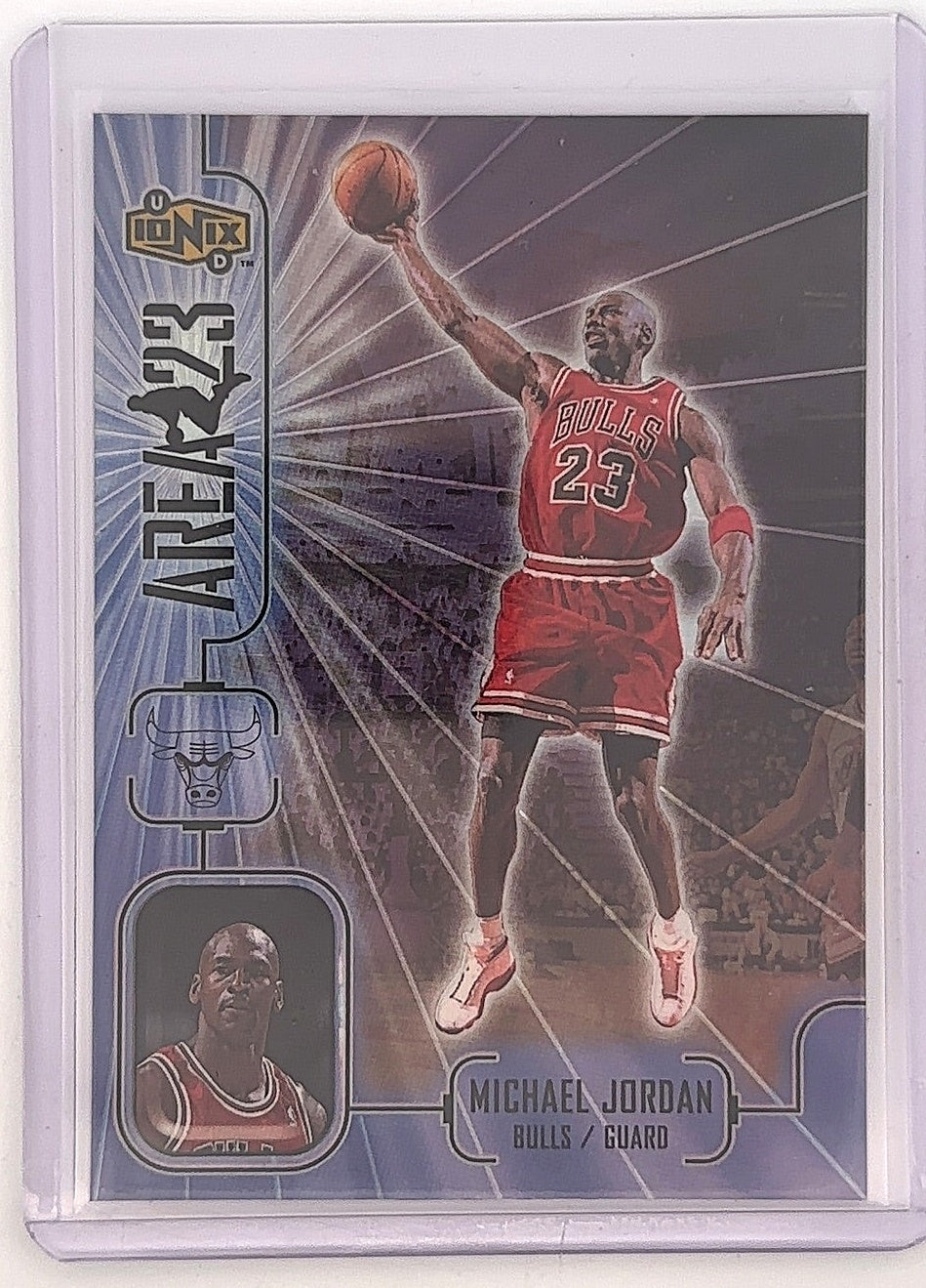 1998 Upper Deck Ionix Area 23 Michael Jordan #A9 — front