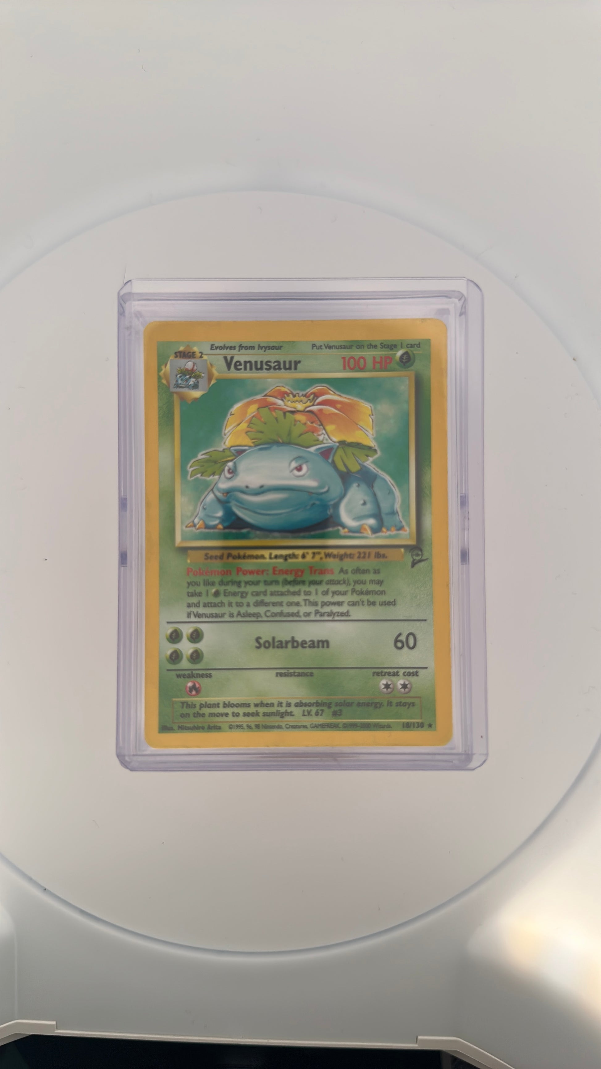 Venusaur Base Set 2 #018/130 — front
