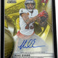 2025 Topps Chrome Black Autograph Mike Evans [Gold Mini-Diamond] #AU-ME AUTO — front