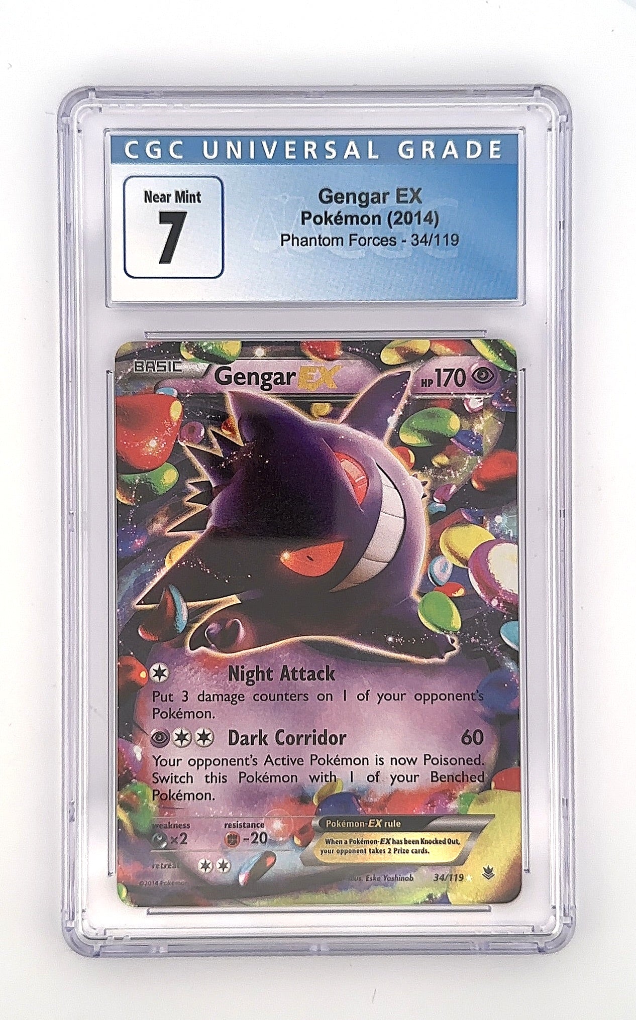 Gengar EX #34/119 CGC NM 7 — front