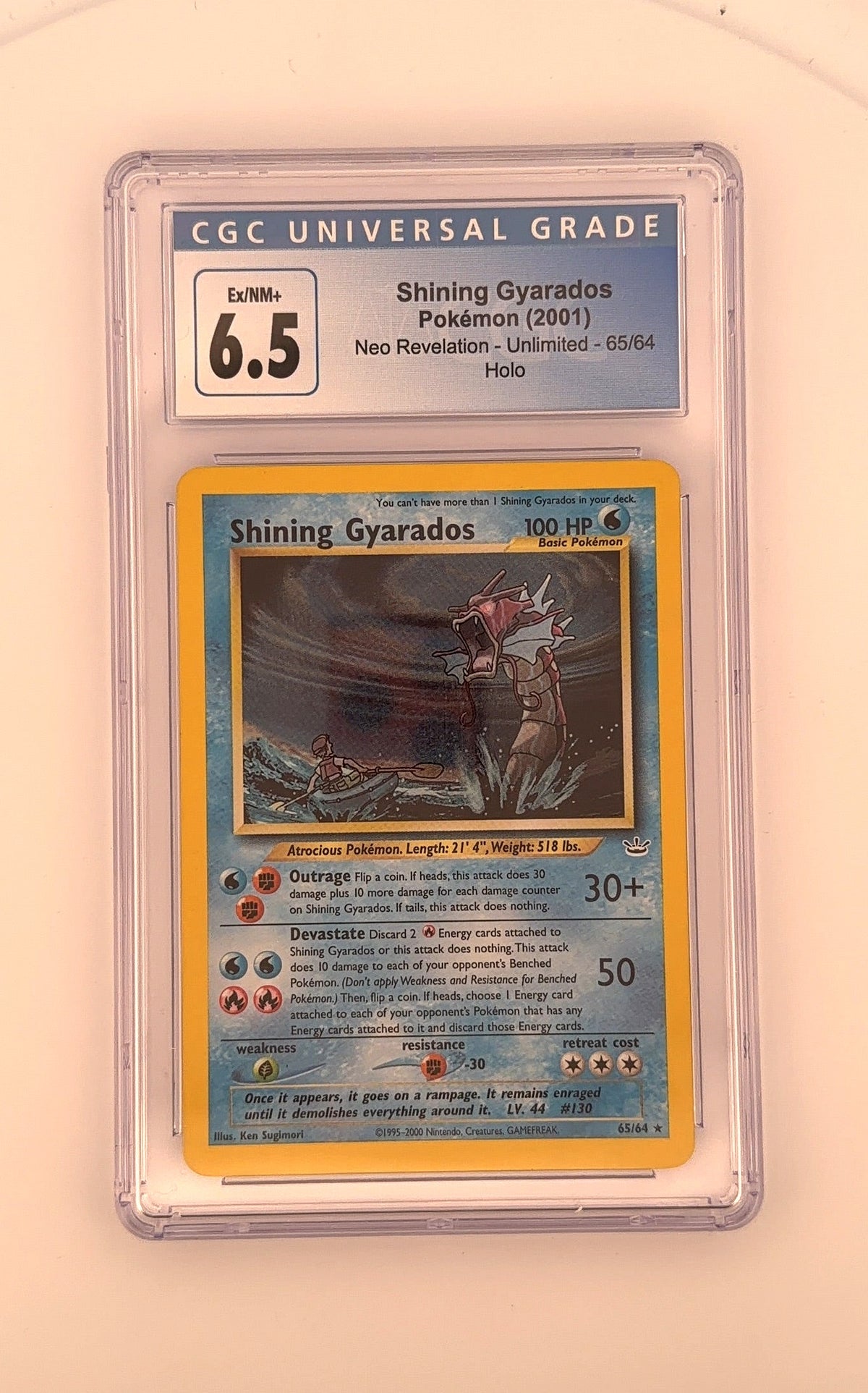 Shining Gyarados #65/64 CGC 6.5 EX-MT — front