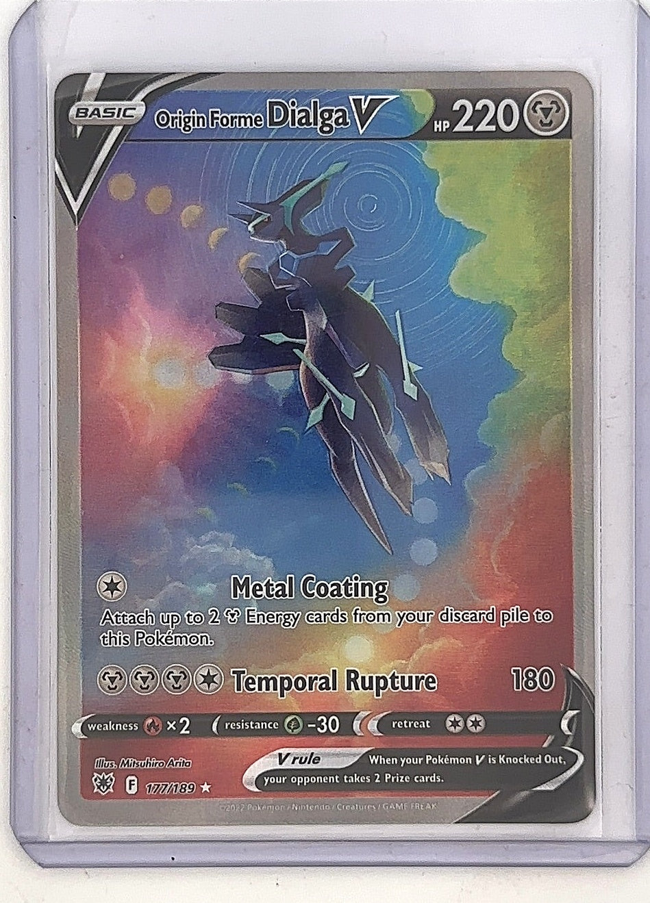 Origin Forme Dialga V (Alternate Full Art) #177/189 — front