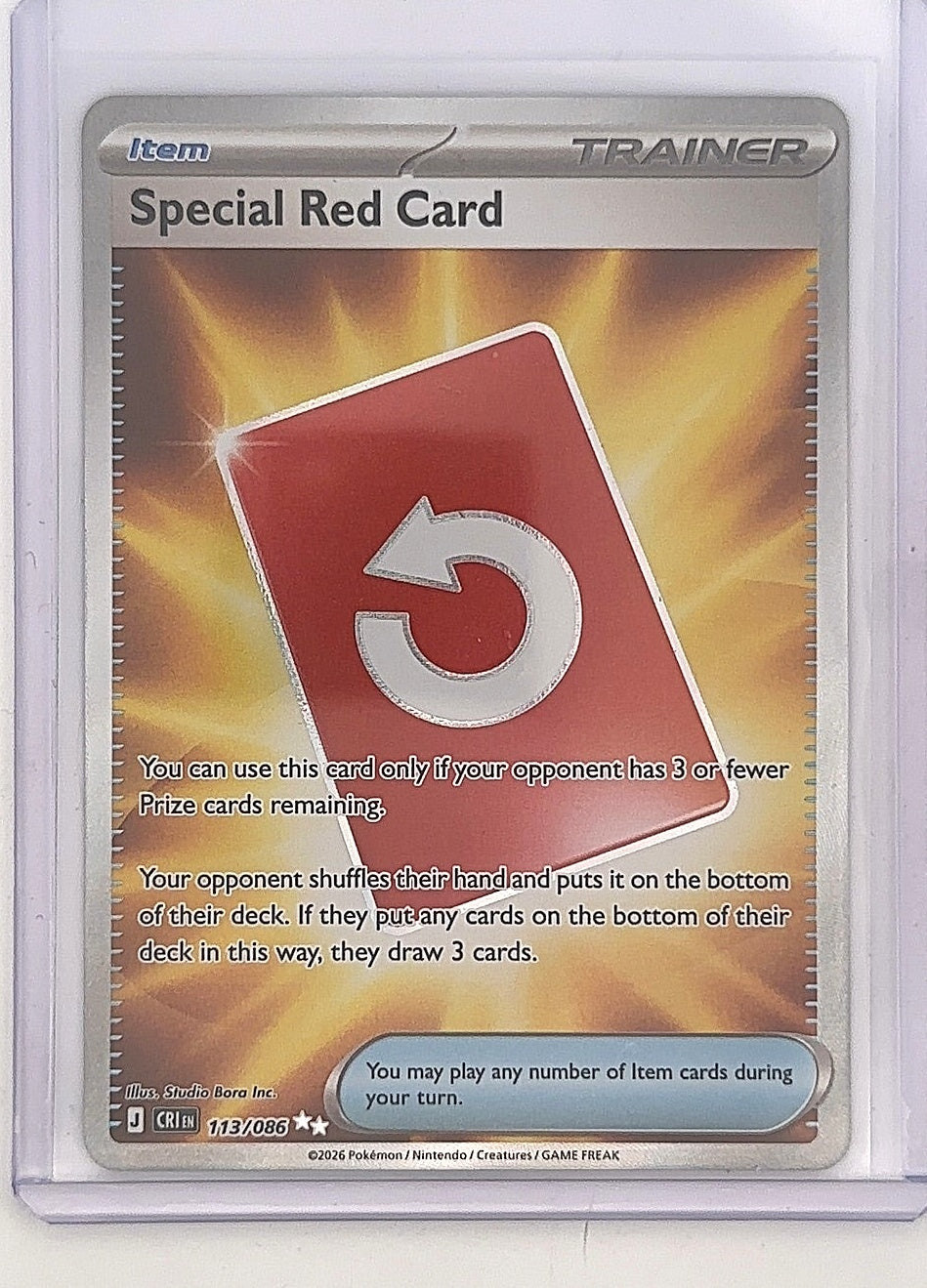 Special Red Card - 113/086 #113/086 — front