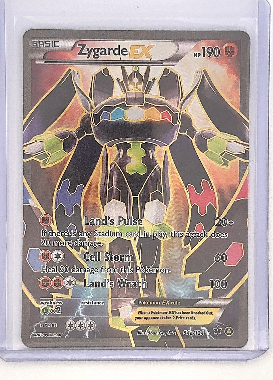 Zygarde EX - 54a/124 #054a/124 — front