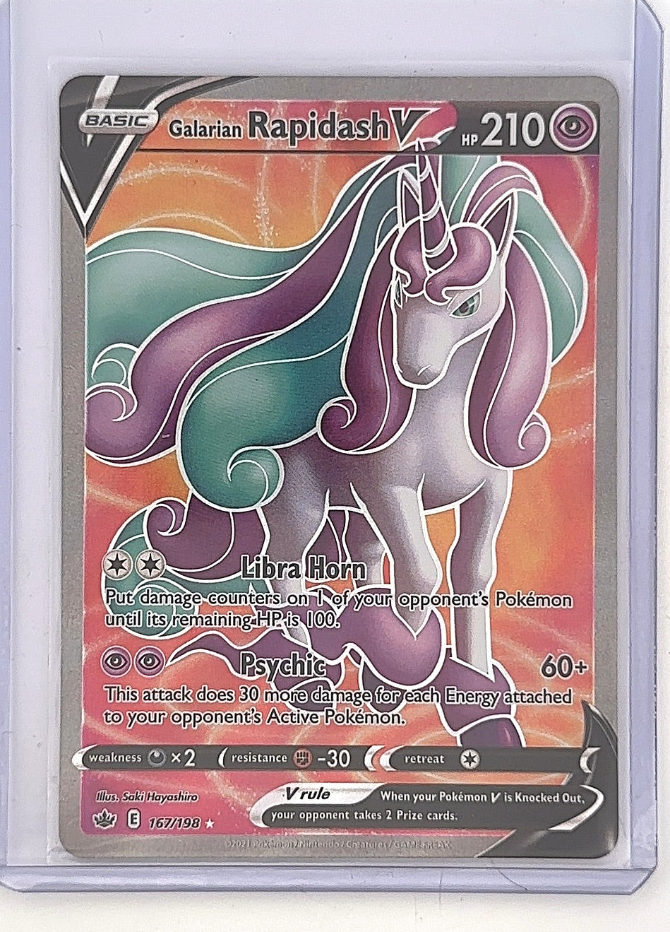 Galarian Rapidash V (Full Art) #167/198 — front