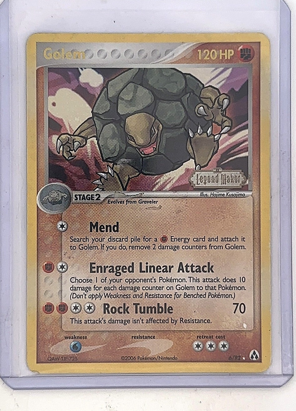 Golem #6/92 — front