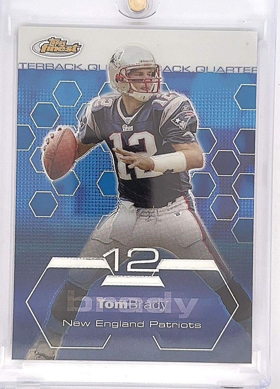 2003 Topps Finest Tom Brady #35 — front