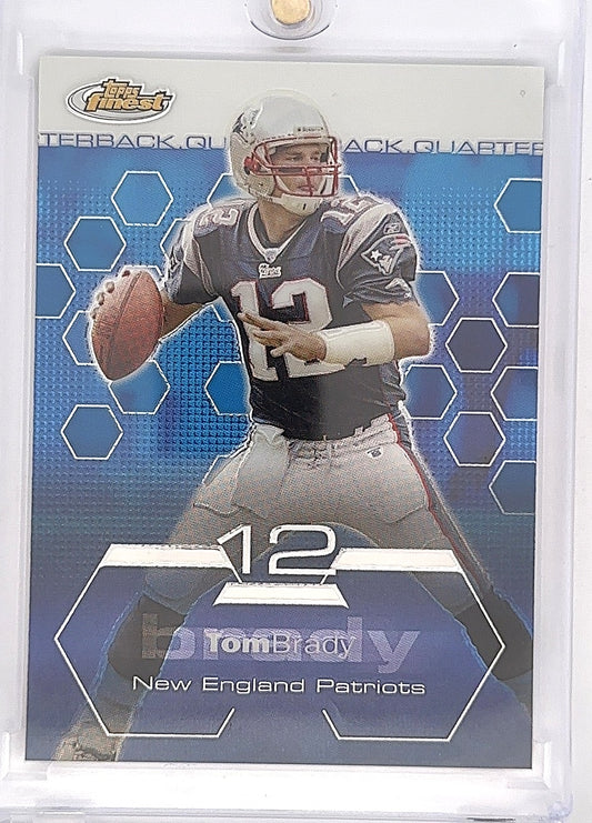 2003 Topps Finest Tom Brady #35 — front
