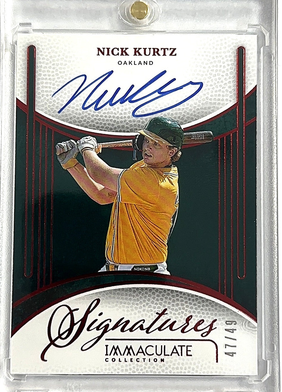2026 Panini Immaculate Signature Nick Kurtz — front