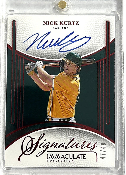 2026 Panini Immaculate Signature Nick Kurtz — front