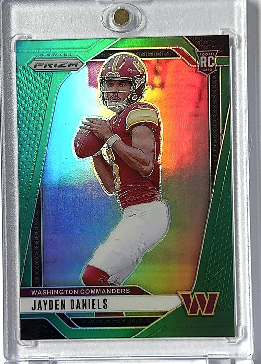 2024 Panini Prizm Jayden Daniels [Green] #347 RC — front