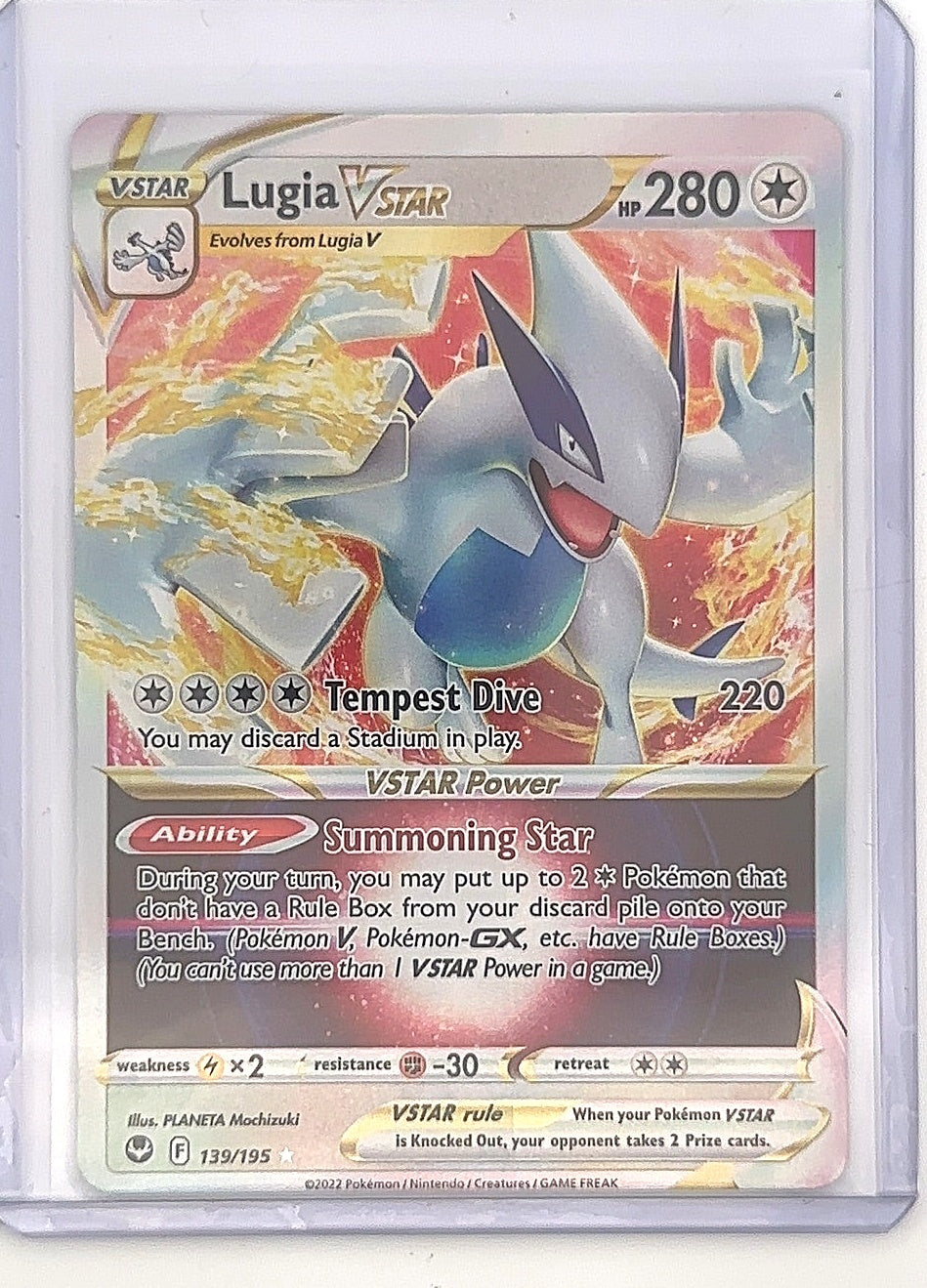 Lugia VSTAR #139/195 — front