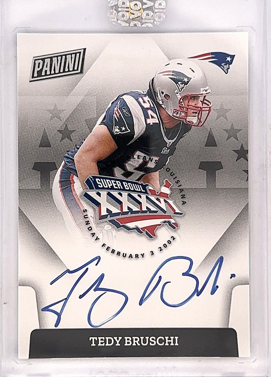 Tedy Bruschi Super Bowl Auto — front