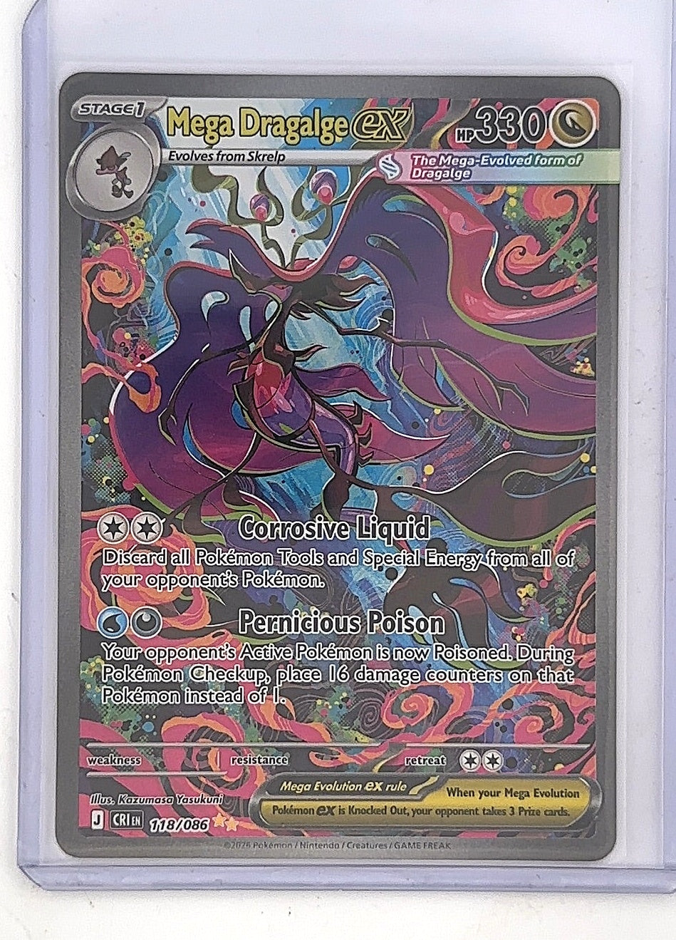 Mega Dragalge ex - 118/086 #118/086 — front