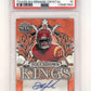 Drake London Leaf Metal Touchdown Kings Auto /4 PSA GEM MT 10 — front