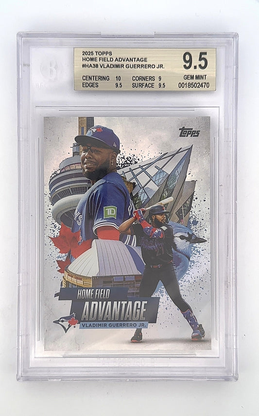 Vladimir Guerrero Jr Home Field Advantage 2025 Topps BGS GEM MINT 9.5 — front