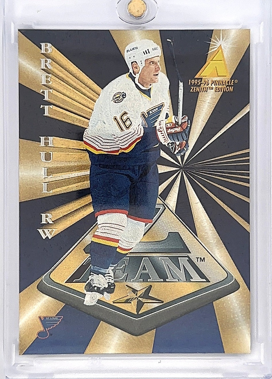 1995 Zenith Z Team Brett Hull #15 — front
