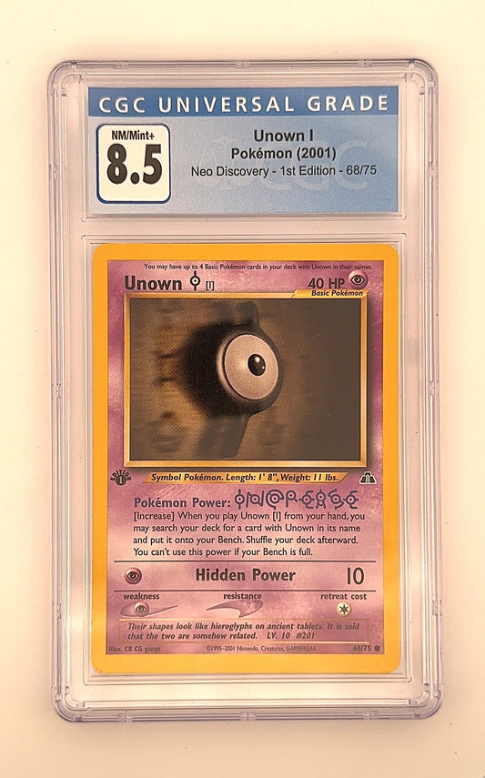 Unown (I) #68/75 (Blue Label) CGC 8.5 — front