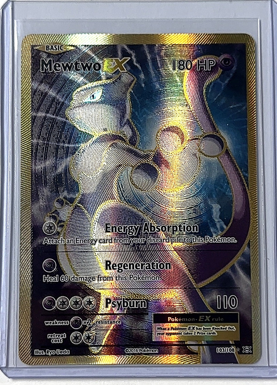 Mewtwo EX (Full Art) #103/108 — front