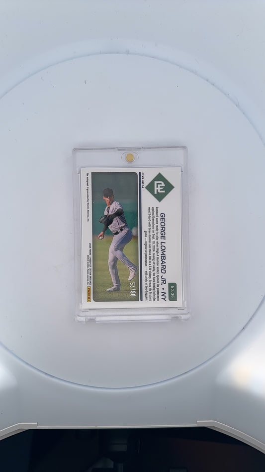 George Lombard Jr. Prospect Ticket Autograph 06/25 — back