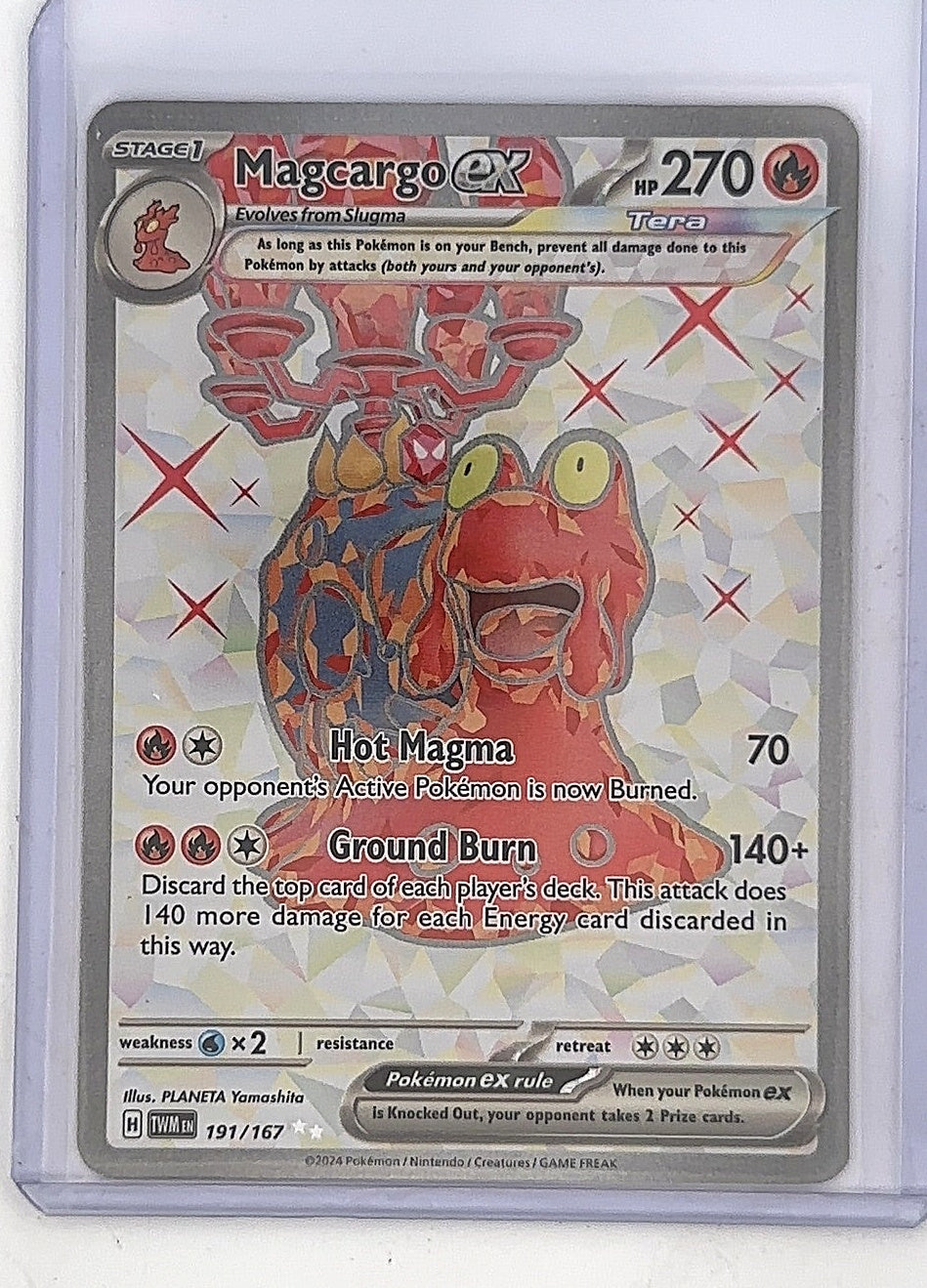 Magcargo ex - 191/167 #191/167 — front