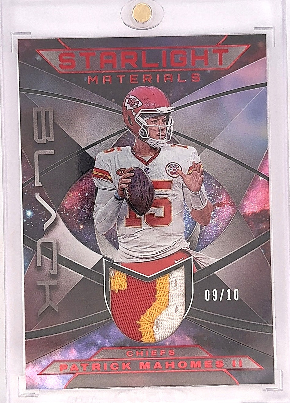 2024 Panini Black Starlight Materials Patrick Mahomes II /10 #SM-PM — front