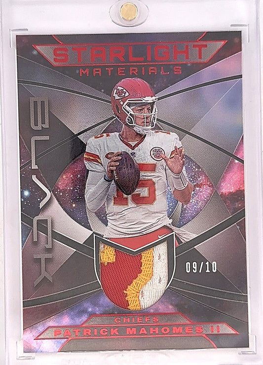 2024 Panini Black Starlight Materials Patrick Mahomes II /10 #SM-PM — front