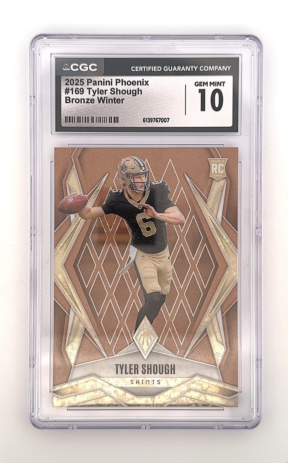 2025 Panini Phoenix Tyler Shough [Bronze Winter] #169 CGC 10 — front