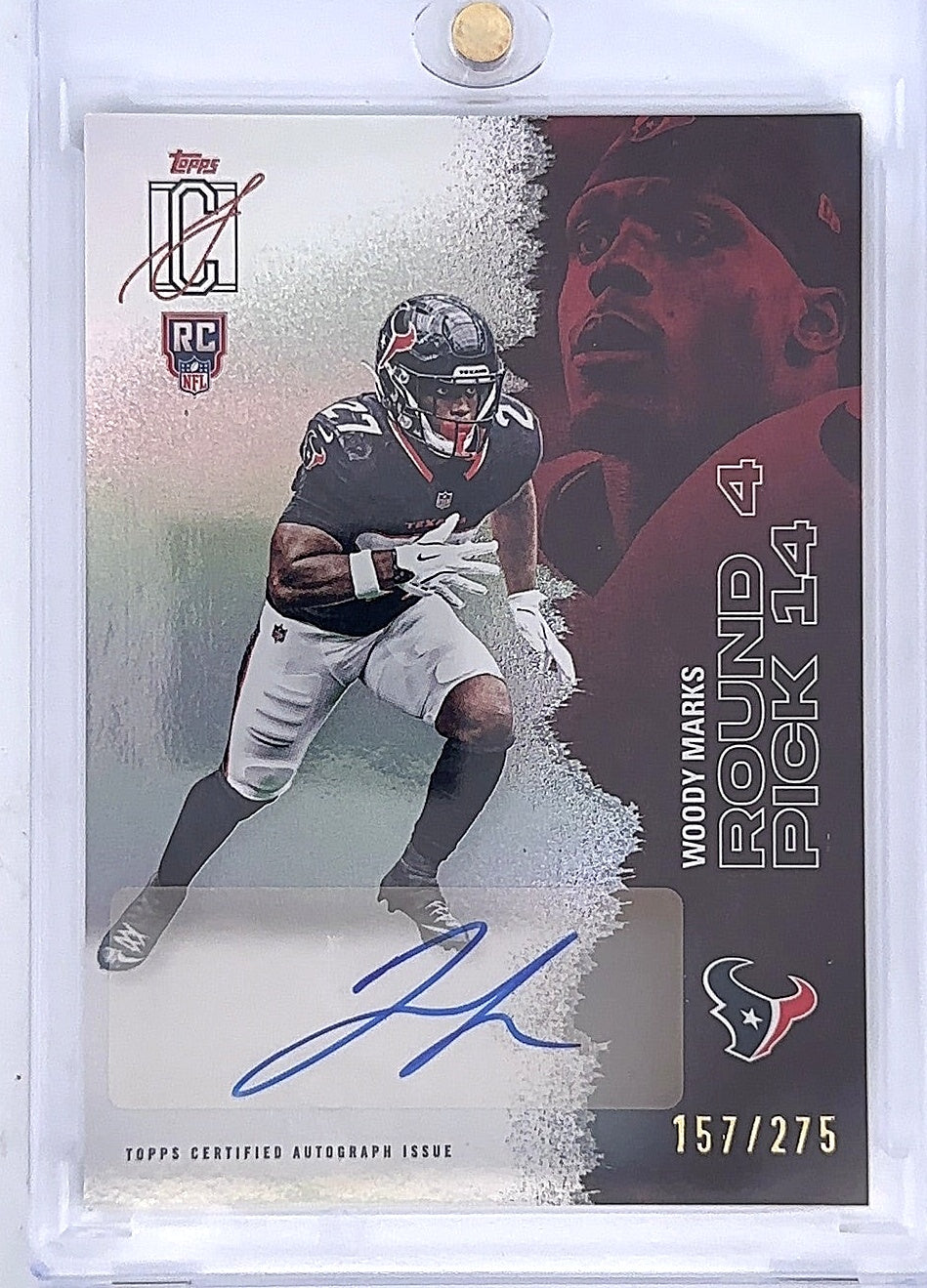 Woody Marks 157/275 Topps Autograph Issue — front