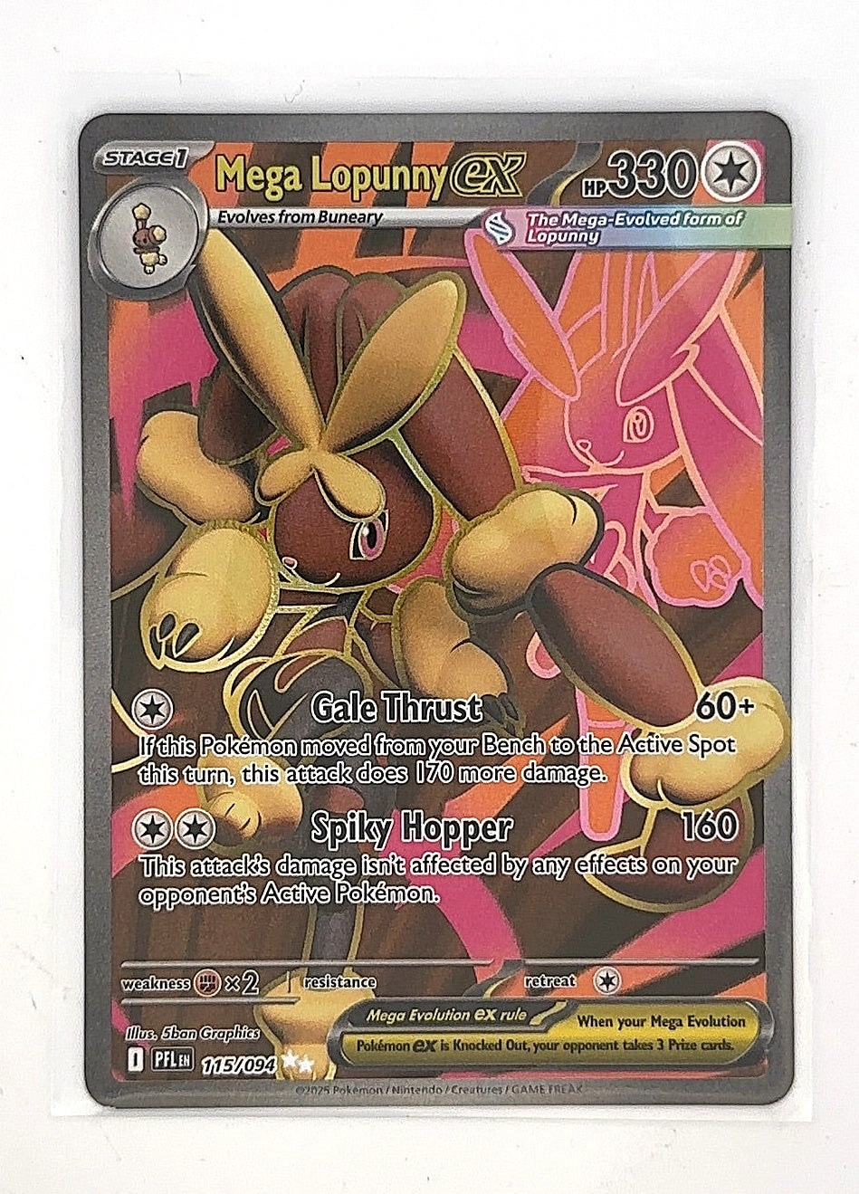 Mega Lopunny ex - 115/094 #115/094 — front