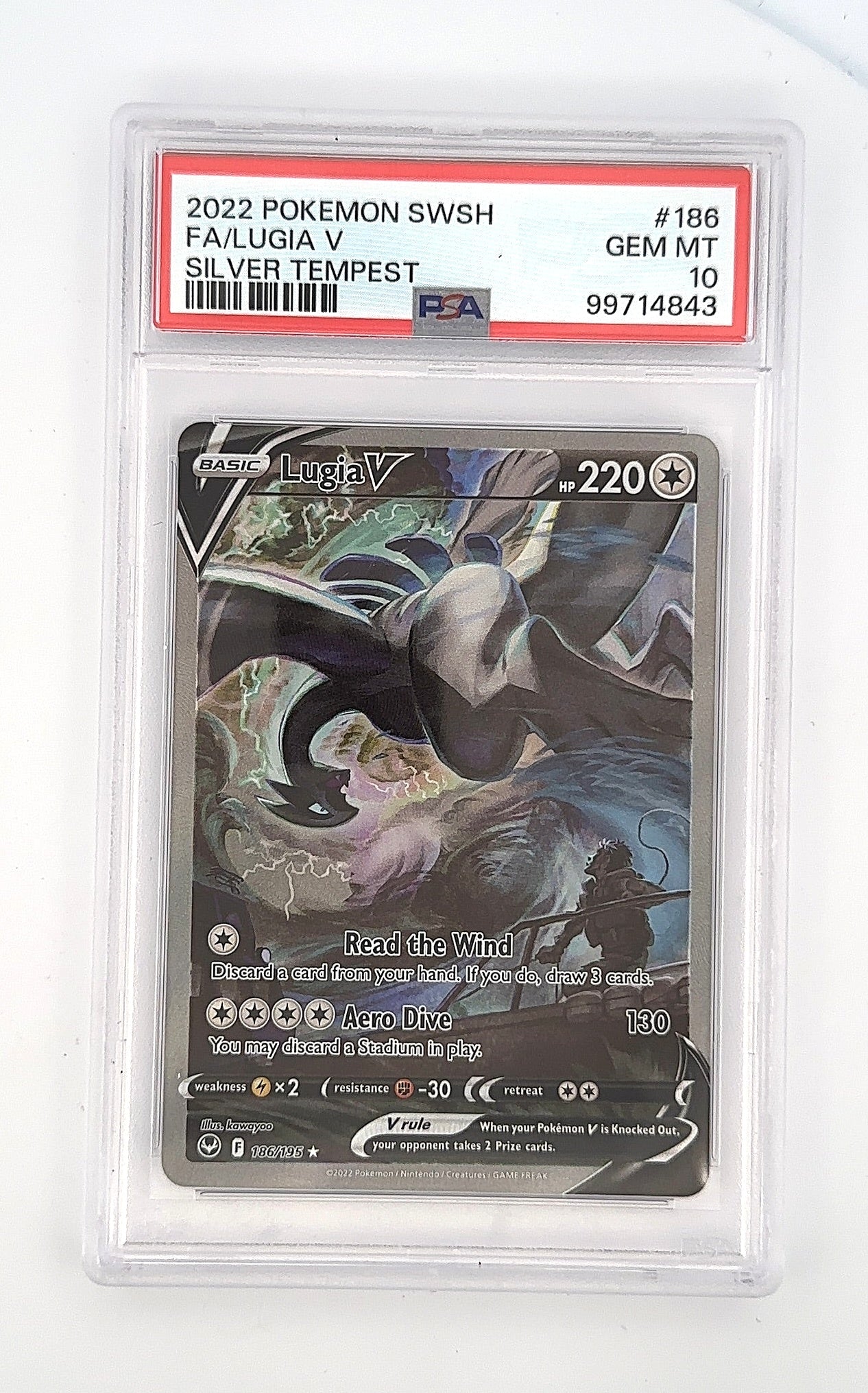 Lugia V (Alternate Full Art) #186/195 PSA GEM MT 10 — front