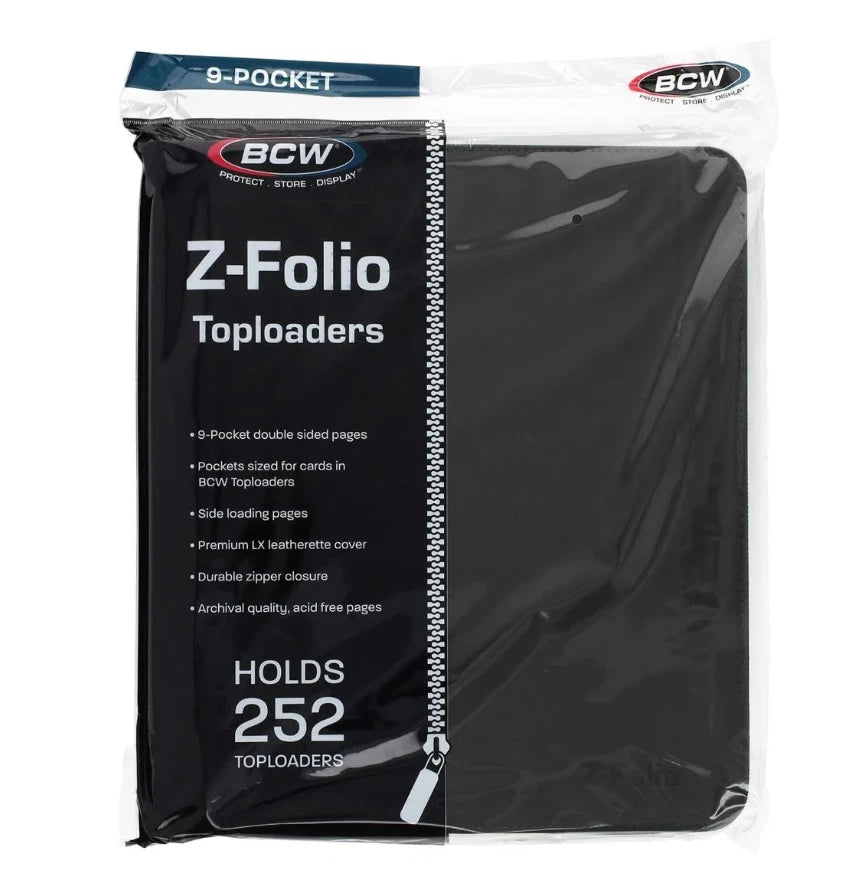 BCW Z-Folio 9-Pocket LX Toploader Binder