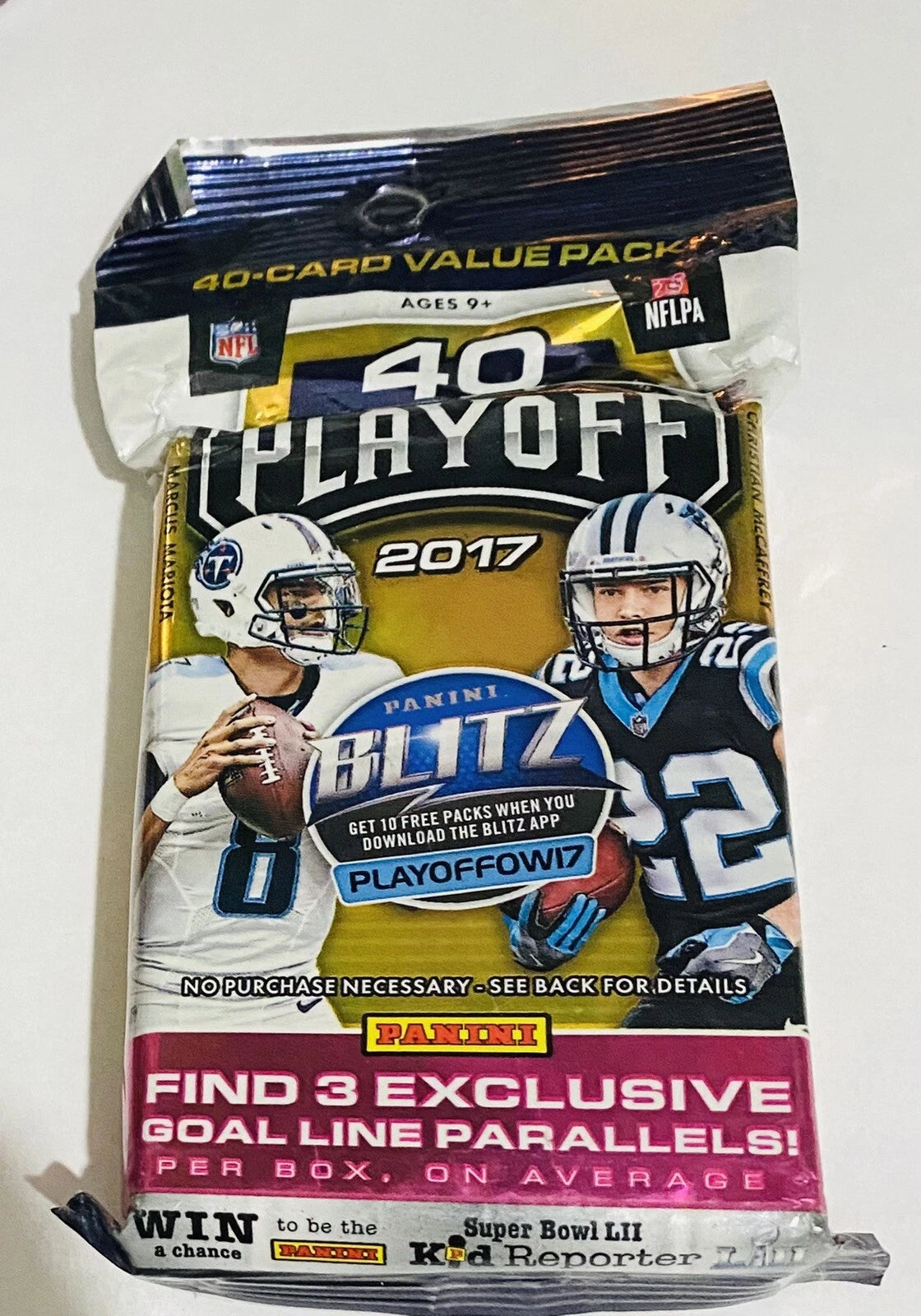 2017 Panini Playoff NFL Football Sealed 40 card Fat Pack