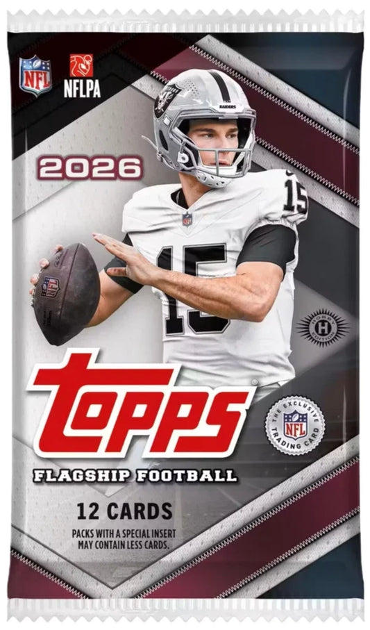 2026 Topps Flagship Football Hobby Single Pack