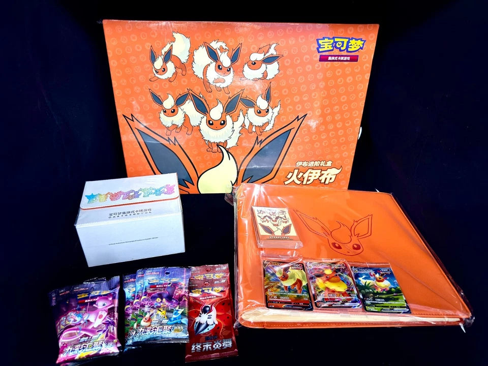 Flareon Gift Box S-Chinese 2024 Eevee GX Gift Box Flareon Box Exclusive New Sealed